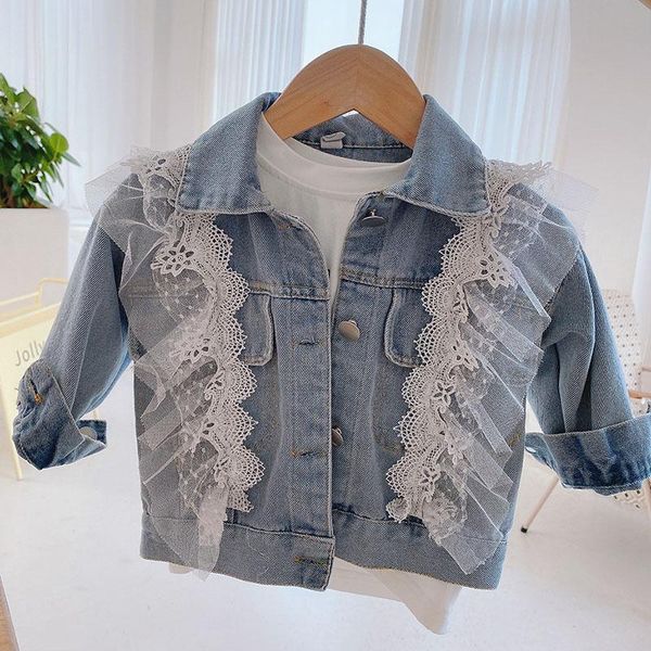 pullover 2021 spring baby girls lace cowboy coat children clothing autumn kids long sleeve jacket 1-6yrs, Blue
pullover 2021 spring baby girls lace cowboy coat children clothing autumn kids long sleeve jacket 1-6yrs, Blue