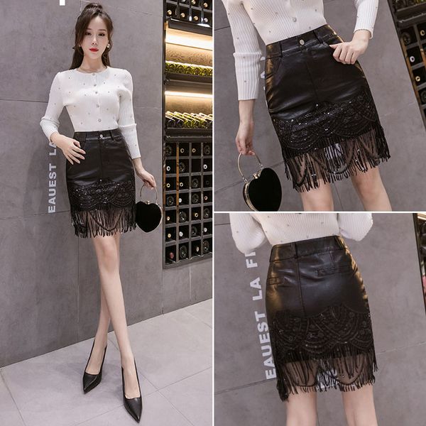 2021 new high-waist embroidered sequins sewing plutonium leather thin hip fitting skirt y414 fkr5, Black
2021 new high-waist embroidered sequins sewing plutonium leather thin hip fitting skirt y414 fkr5, Black