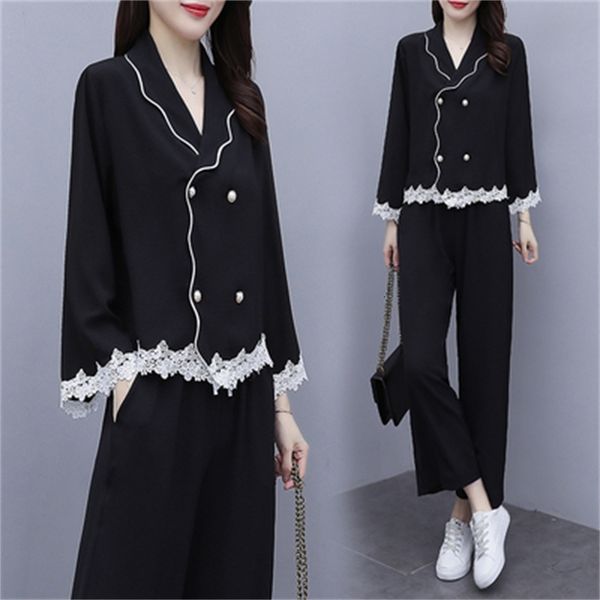 women more size suits and black two of breeches lace women's clothes femme sets oye8, White
women more size suits and black two of breeches lace women's clothes femme sets oye8, White