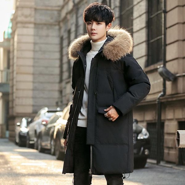 winter men's mid-length down jacket thick korean youth jacket student tooling casual, Tan;black
winter men's mid-length down jacket thick korean youth jacket student tooling casual, Tan;black