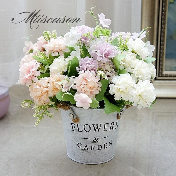 9 heads hydrangea artificial flowers ball bunch fake flowers silk diy home decor faux wedding decoration table bouquet
9 heads hydrangea artificial flowers ball bunch fake flowers silk diy home decor faux wedding decoration table bouquet