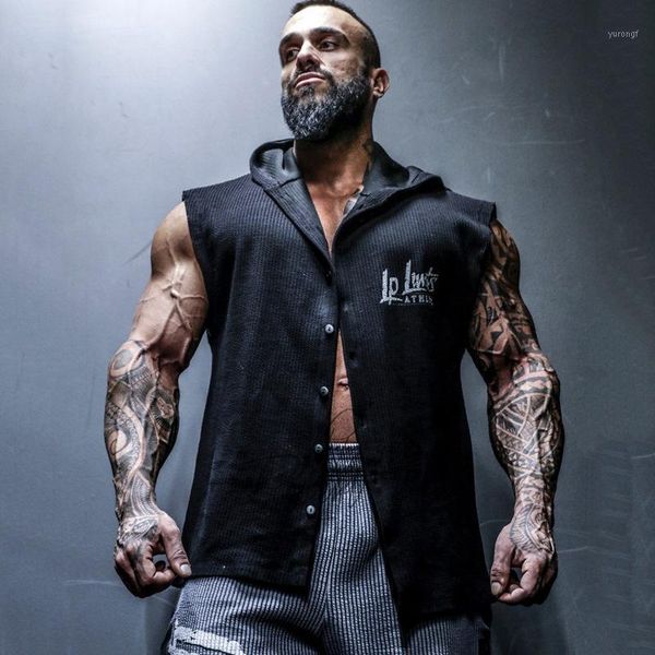 men muscle sleeveless hoodie bodybuilding workout gym cotton fitness sleeveless shirts1, Black
men muscle sleeveless hoodie bodybuilding workout gym cotton fitness sleeveless shirts1, Black