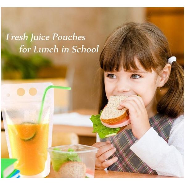 17oz 500ml clear drink pouches bags frosted zipper stand-up plastic drinking bag with straw with holder rec jllkkj lucky2005
17oz 500ml clear drink pouches bags frosted zipper stand-up plastic drinking bag with straw with holder rec jllkkj lucky2005