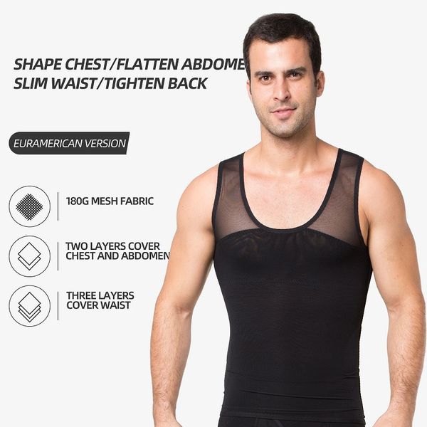 180g two layers mesh body shaper vest seamed technology men elastic slimming body shaper tummy belly waist girdle vest
180g two layers mesh body shaper vest seamed technology men elastic slimming body shaper tummy belly waist girdle vest