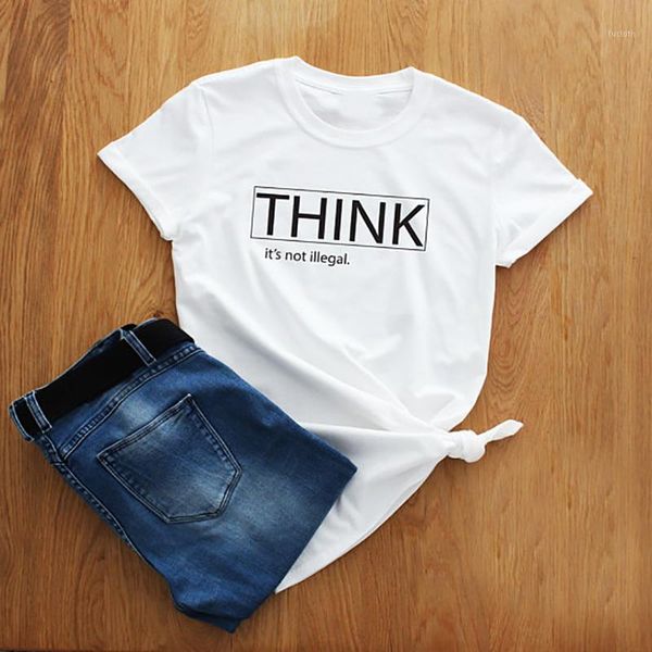 t shirt plus size tshirt think it's not illegal humor slogan women shirts basic t-shirt tee shirt femme clothing gift tee xs-3xl1, White
t shirt plus size tshirt think it's not illegal humor slogan women shirts basic t-shirt tee shirt femme clothing gift tee xs-3xl1, White