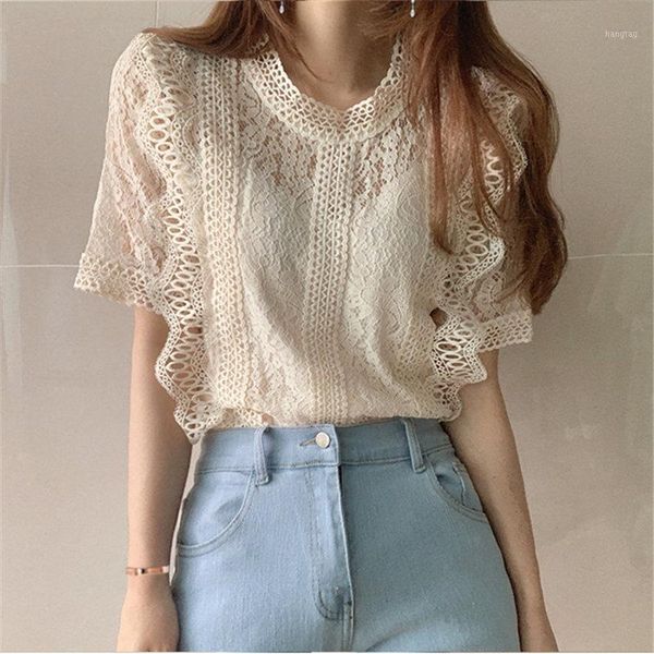 high street chic lady all match slim fairy 2020 loose lace hollow out basic women sweet new summer shirts1, White
high street chic lady all match slim fairy 2020 loose lace hollow out basic women sweet new summer shirts1, White