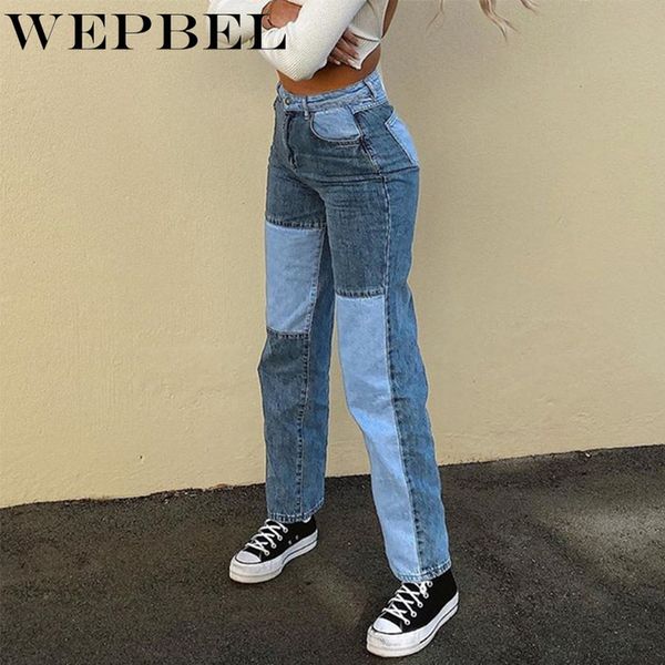 women's straight patchwork jeans vintage high waist boyfriends mom baggy denim jeans female streetwear trousers q1210, Black;white
women's straight patchwork jeans vintage high waist boyfriends mom baggy denim jeans female streetwear trousers q1210, Black;white