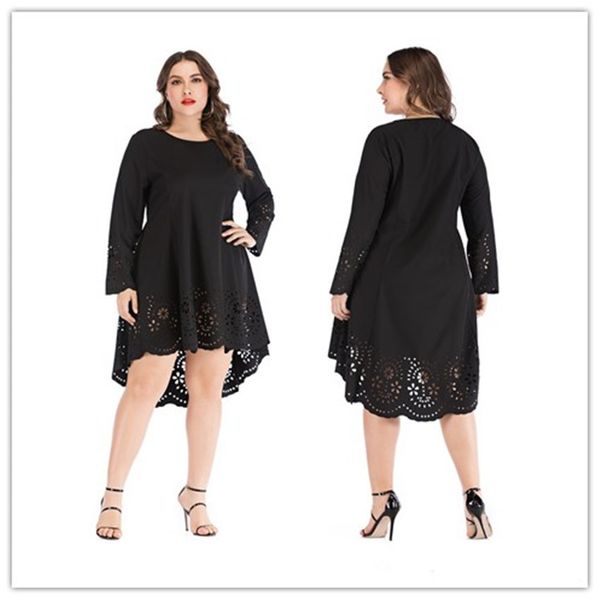 autumn winter style in europe and the large size dress long-sleeved 201125, Black;gray
autumn winter style in europe and the large size dress long-sleeved 201125, Black;gray