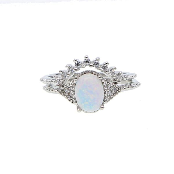wedding rings silver color engagement set oval opal stone elegance women finger stack ring, Slivery;golden
wedding rings silver color engagement set oval opal stone elegance women finger stack ring, Slivery;golden