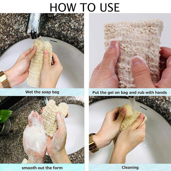 12pcs sisal soap bag with drawstring natural soap pack soap saver pouch for foaming, drying soaps, exfoliation wmtryd comb2010
12pcs sisal soap bag with drawstring natural soap pack soap saver pouch for foaming, drying soaps, exfoliation wmtryd comb2010