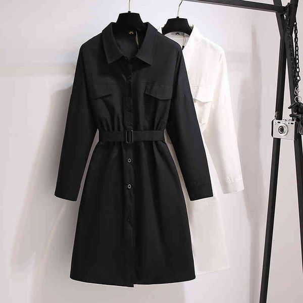 fat mm shirt skirt spring korean slim tooling design sense of foreign style aging large dress, Black
fat mm shirt skirt spring korean slim tooling design sense of foreign style aging large dress, Black