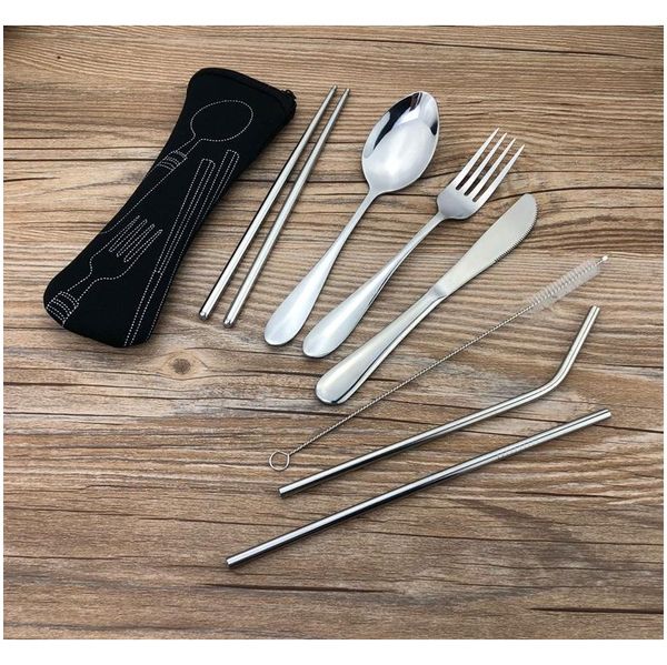 7pcs/set 4pcs/set stainless steel tableware set portable spoon fork knife lunch set travel tableware dinnerware jllmtr lajiaoyard
7pcs/set 4pcs/set stainless steel tableware set portable spoon fork knife lunch set travel tableware dinnerware jllmtr lajiaoyard