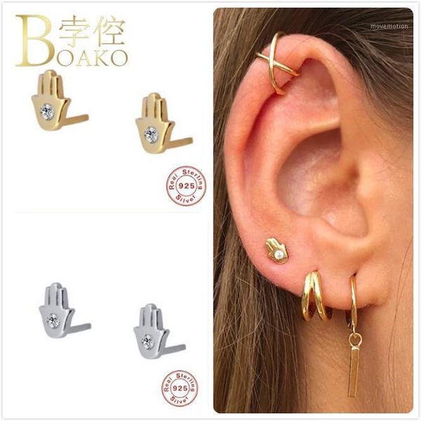 real 925 silver earrings for women gold zircon hand shape earrings girl ear bone piercing earring female stud aretes z51, Golden;silver
real 925 silver earrings for women gold zircon hand shape earrings girl ear bone piercing earring female stud aretes z51, Golden;silver