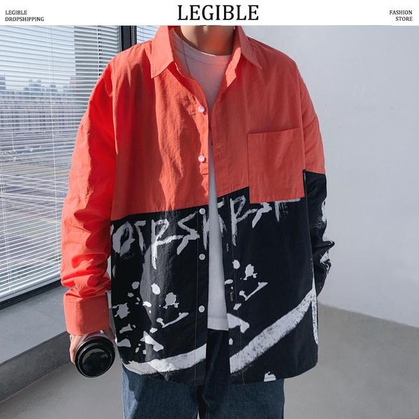 legible 2020 spring autumn japanese mens long sleeve shirt men's loose patchwork color casual korea shirt male fashion shirts1, White;black
legible 2020 spring autumn japanese mens long sleeve shirt men's loose patchwork color casual korea shirt male fashion shirts1, White;black