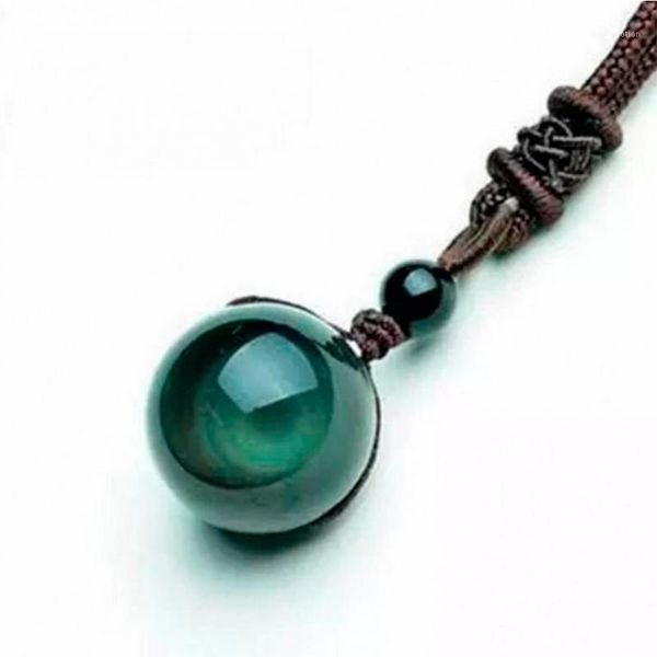 fashion stone black obsidian rainbow eye beads ball pendant transfer lucky love rope chain for female male1, Silver
fashion stone black obsidian rainbow eye beads ball pendant transfer lucky love rope chain for female male1, Silver