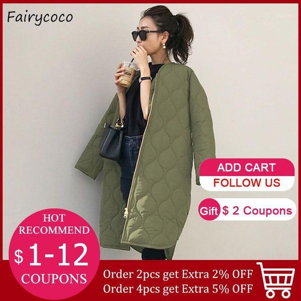 spring cotton padded jacket office ladies korean warm solid green zipper retro causal long parkas winter coat outwear overcoat1, Black
spring cotton padded jacket office ladies korean warm solid green zipper retro causal long parkas winter coat outwear overcoat1, Black