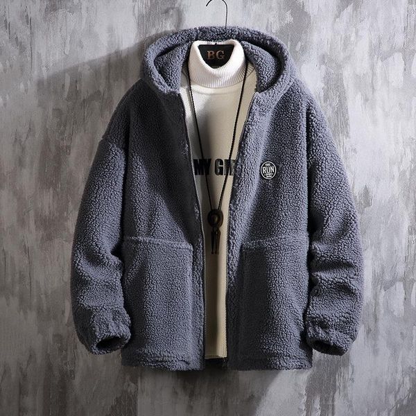 men's down & parkas parka wool thick warm hooded big pocket solid large size loose casual fashion fut young man fit male plush coat, Black
men's down & parkas parka wool thick warm hooded big pocket solid large size loose casual fashion fut young man fit male plush coat, Black
