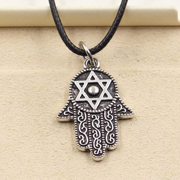 tibetan silver color pendant hamsa hand necklace choker charm black leather cord factory price handmade jewelry bzst
tibetan silver color pendant hamsa hand necklace choker charm black leather cord factory price handmade jewelry bzst