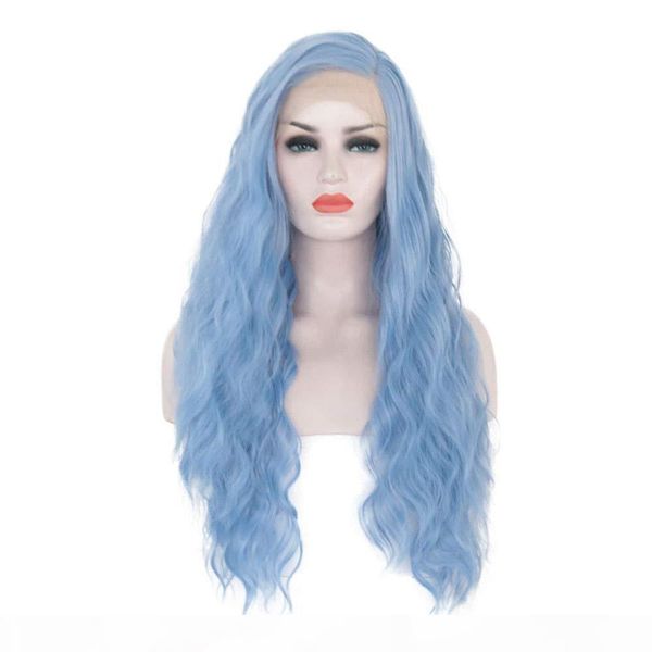 natural looking long curly wavy lace front synthetic wigs heat resistant replacement wigs for women blue color cosplay party wigs, Black
natural looking long curly wavy lace front synthetic wigs heat resistant replacement wigs for women blue color cosplay party wigs, Black