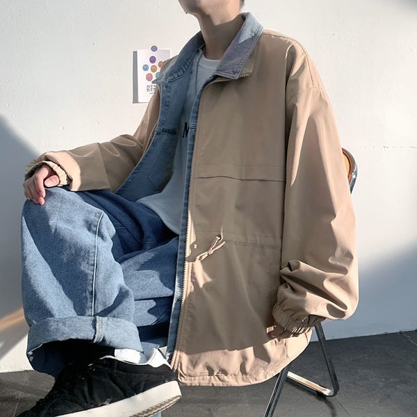 jacket 2021 men's spring new sewing size m-5xl coat two workpieces made male tools 3iz7, Black;brown
jacket 2021 men's spring new sewing size m-5xl coat two workpieces made male tools 3iz7, Black;brown