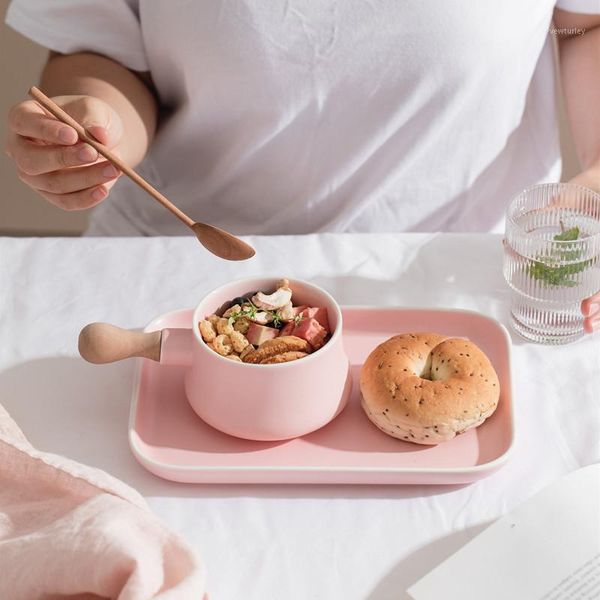 flatware sets 2pcs/set ceramic milk bowl with wood handle porcelain plate tray creative dish desserts tableware breakfast set1
flatware sets 2pcs/set ceramic milk bowl with wood handle porcelain plate tray creative dish desserts tableware breakfast set1