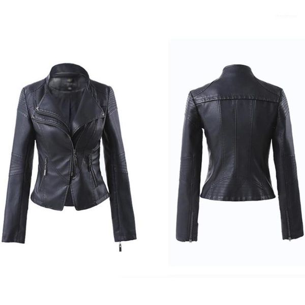 women autumn pu leather jacket casual slim biker motorcycle jacket hip hop punk jackets female coat basic outerwear streetwear1, Black;brown
women autumn pu leather jacket casual slim biker motorcycle jacket hip hop punk jackets female coat basic outerwear streetwear1, Black;brown