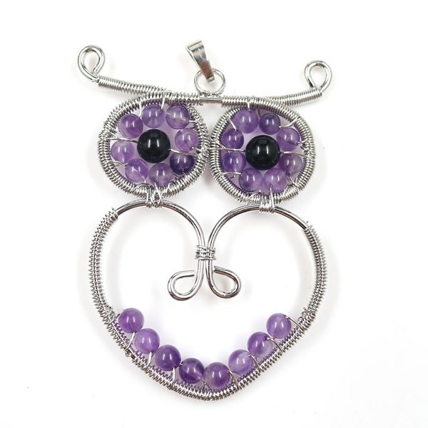 wholesale 10 pcs silver plated wire wrap widsom owl green aventurine pendant rock crystal animal jewelry
wholesale 10 pcs silver plated wire wrap widsom owl green aventurine pendant rock crystal animal jewelry