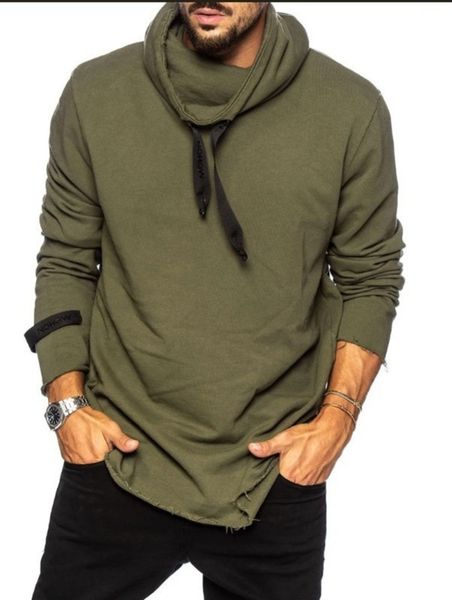 daily solid color new sports men's pullover long sleeve youth popular hooded collar casual sweater, Gray
daily solid color new sports men's pullover long sleeve youth popular hooded collar casual sweater, Gray