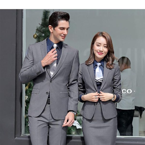 two piece dress in the fall and winter of 2021 work suit men women with wholesale business attire uniforms factory custom logo, White
two piece dress in the fall and winter of 2021 work suit men women with wholesale business attire uniforms factory custom logo, White