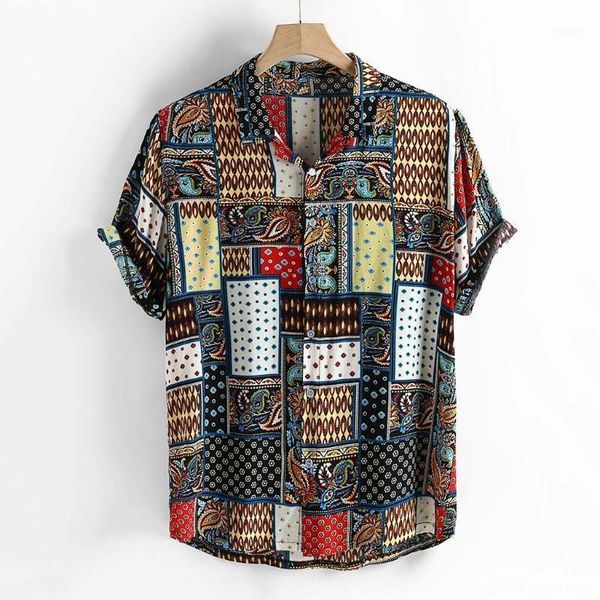 summer men's shirts ethnic style vintage printing short sleeve loose korean clothes casual dress shirts men camisa masculina1, White;black
summer men's shirts ethnic style vintage printing short sleeve loose korean clothes casual dress shirts men camisa masculina1, White;black