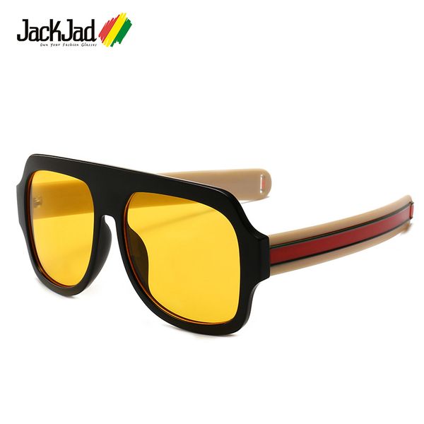 jackjad fashion thick stripes temple men square shield style sunglasses vintage cool brand design sun glasses oculos de sol
jackjad fashion thick stripes temple men square shield style sunglasses vintage cool brand design sun glasses oculos de sol