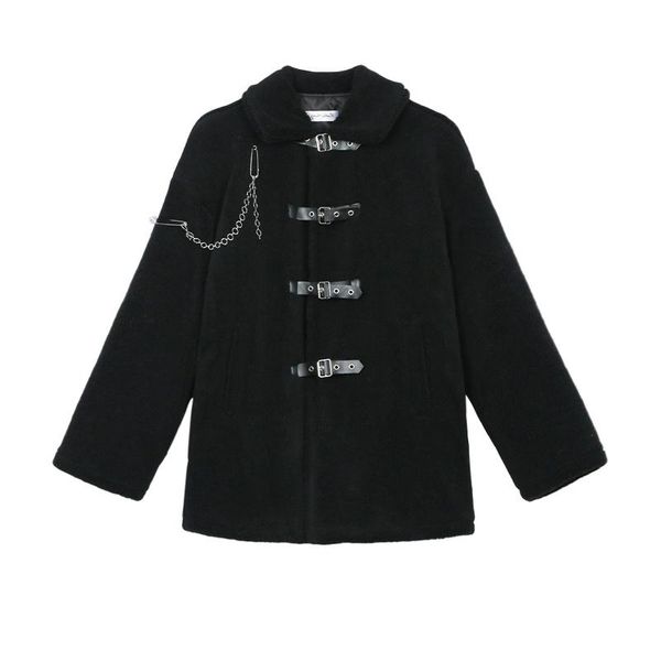 2020 fashion winter warm soft fleece black coat dark street long sleeve button closure cotton jacket over size women outfit, Tan;black
2020 fashion winter warm soft fleece black coat dark street long sleeve button closure cotton jacket over size women outfit, Tan;black