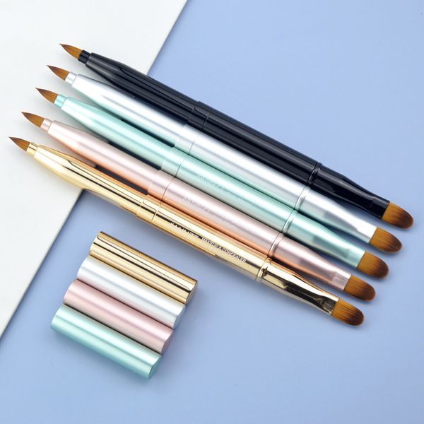 metal telescopic double head lip brush, concealer brush, lipstick eyebrow brush cosmetic brush beauty tools
metal telescopic double head lip brush, concealer brush, lipstick eyebrow brush cosmetic brush beauty tools