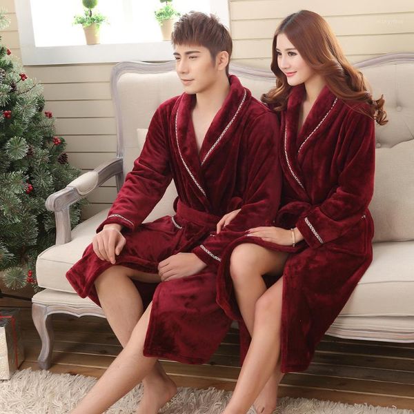 zebery warm flannel long-sleeved robe red couple adults siamese pajamas laced fashion night gown for women man1, Black;red
zebery warm flannel long-sleeved robe red couple adults siamese pajamas laced fashion night gown for women man1, Black;red