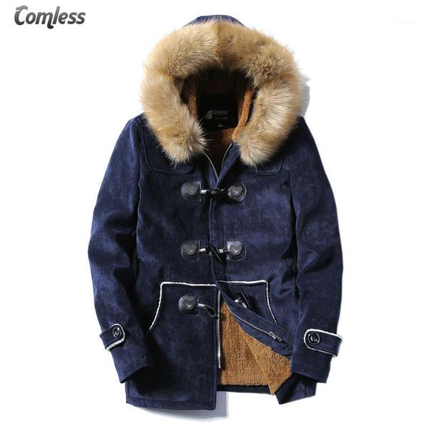 2020 new winter horn button thicken warm jacket men deer velvet fabric coat men's wool hat fashion design long jackets outwear1, Tan;black
2020 new winter horn button thicken warm jacket men deer velvet fabric coat men's wool hat fashion design long jackets outwear1, Tan;black