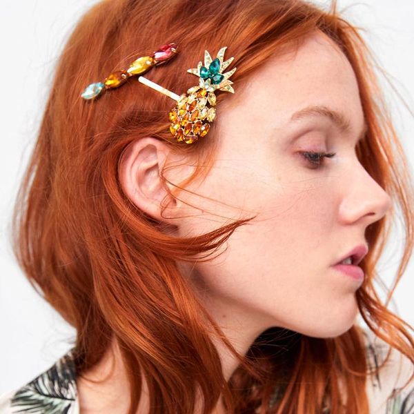 hair clips & barrettes lubov fashion colorful pineapple rhinestone personalized acrylic hairpins for girls gold color metal accessories, Golden;silver
hair clips & barrettes lubov fashion colorful pineapple rhinestone personalized acrylic hairpins for girls gold color metal accessories, Golden;silver