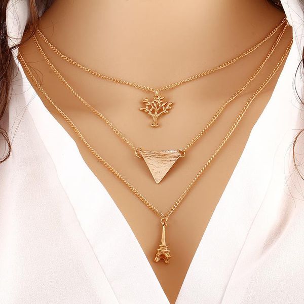 chains summer style fashion chain geometric cross necklace leaf eye multi layer triangle bohemian bead double gold color, Silver
chains summer style fashion chain geometric cross necklace leaf eye multi layer triangle bohemian bead double gold color, Silver