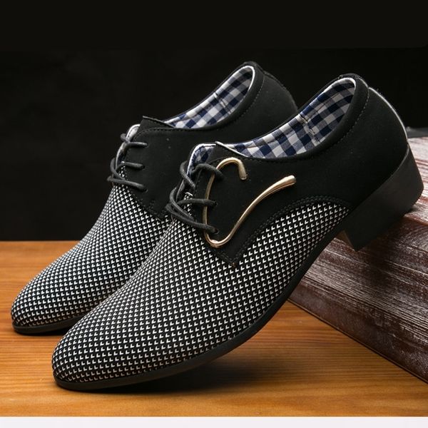 merkmak leather office men's dress suit italian style wedding casual pointed toe business men shoes y200420, Black
merkmak leather office men's dress suit italian style wedding casual pointed toe business men shoes y200420, Black