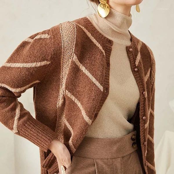 women sweater 2019 autumn / winter mohair wool striped round neck sweater cardigan1, White
women sweater 2019 autumn / winter mohair wool striped round neck sweater cardigan1, White