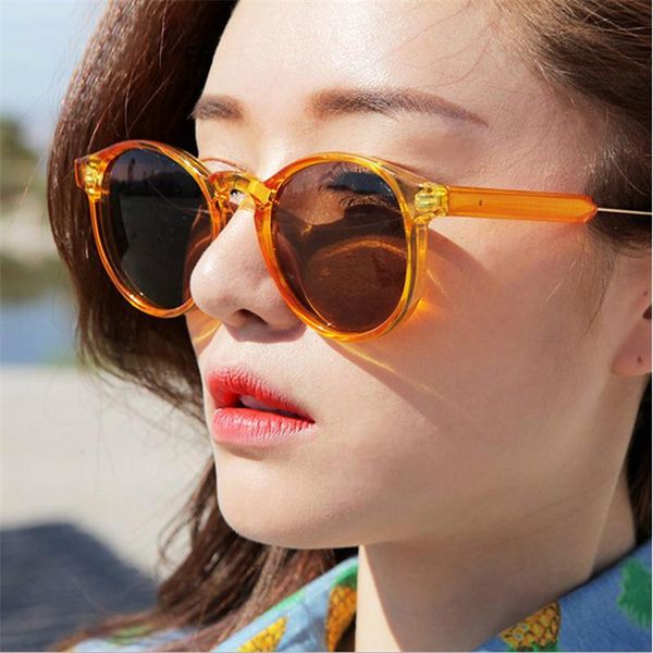 

vazrobe polarized sunglasses women men orange round polaroid sun glasses for female vintage retro steampunk uv400, White;black