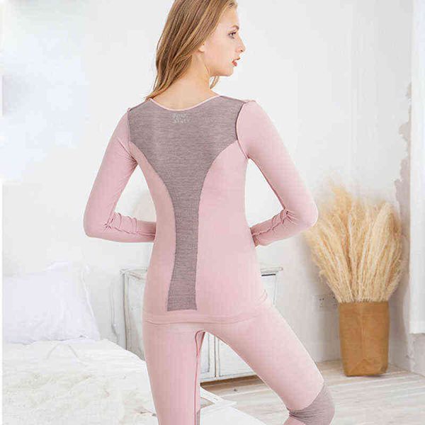 o-neck heat women's thermal underwear two-piece set inner wear winter warm long johns modal stretch slim female cold clothing 220112, Black;pink
o-neck heat women's thermal underwear two-piece set inner wear winter warm long johns modal stretch slim female cold clothing 220112, Black;pink