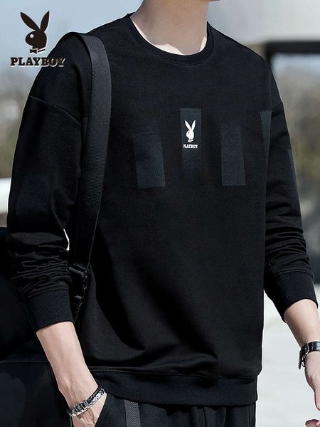 playboy flagship sweater korean fashion round neck loose plush thickened autumn winter men's wear, Black
playboy flagship sweater korean fashion round neck loose plush thickened autumn winter men's wear, Black