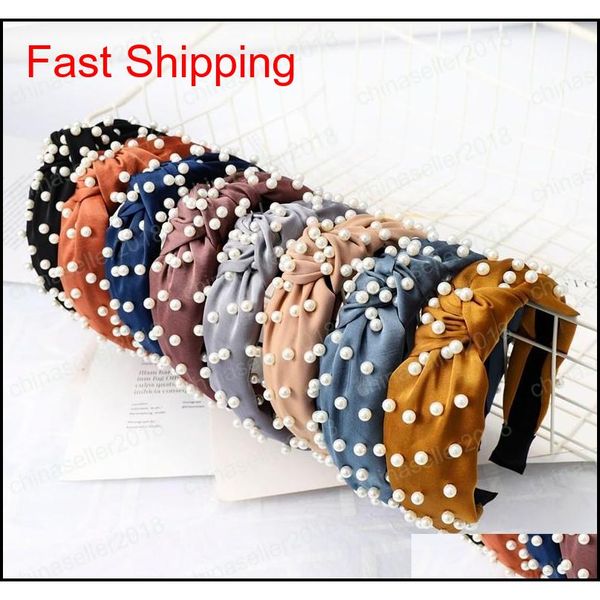 fashion knot turban headband elastic hairband pearl hair accessories girls no slip stay knotted head ba jllvsc dh_garden, Silver
fashion knot turban headband elastic hairband pearl hair accessories girls no slip stay knotted head ba jllvsc dh_garden, Silver