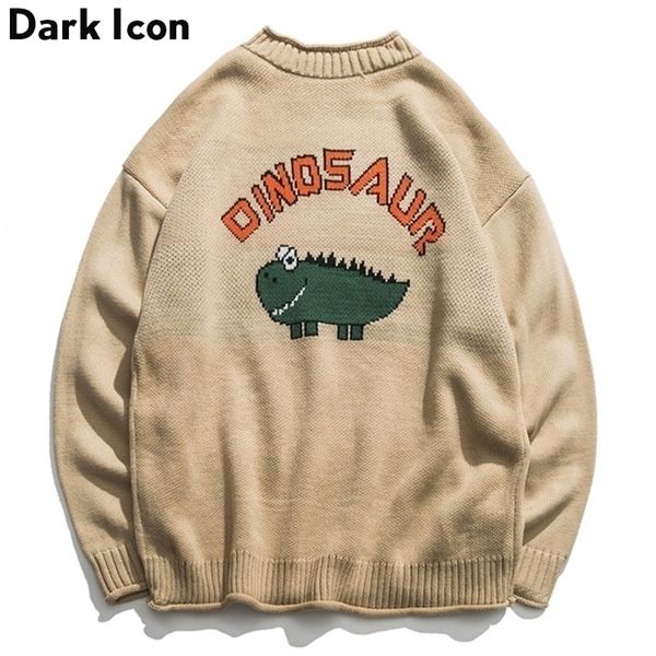 dinosaur lovely sweater men winter pullover men's sweaters oversized boy student sweater black khaki 201201, White;black
dinosaur lovely sweater men winter pullover men's sweaters oversized boy student sweater black khaki 201201, White;black