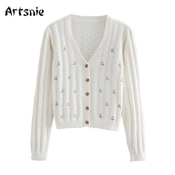artsnie spring 2021 vintage floral embroidery cardigans women v neck long sleeve pull femme streetwear casual white cardigans
artsnie spring 2021 vintage floral embroidery cardigans women v neck long sleeve pull femme streetwear casual white cardigans