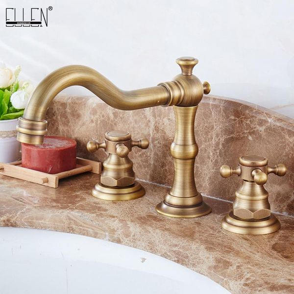 antique bronze widespread bathroom sink faucet 3 hole deck mounted dual handle cold water mixer tap brush nickel el8001-2
antique bronze widespread bathroom sink faucet 3 hole deck mounted dual handle cold water mixer tap brush nickel el8001-2