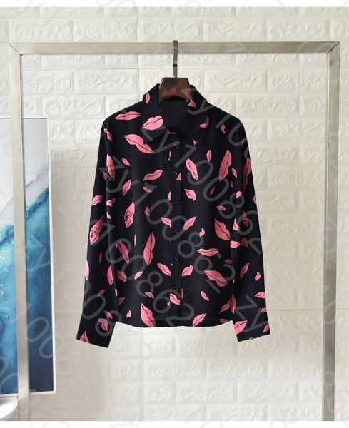 2020 spring summer long sleeve lapel neck black lips print 100% silk buttons single-breasted blouse elegant casual shirt shirts zm20155, White
2020 spring summer long sleeve lapel neck black lips print 100% silk buttons single-breasted blouse elegant casual shirt shirts zm20155, White