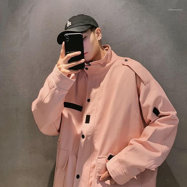 men's jackets men 2021 zipper turn-down collar leisure loose pockets harajuku coats mens korean style hip hop chic jacket kk31941, Black;brown
men's jackets men 2021 zipper turn-down collar leisure loose pockets harajuku coats mens korean style hip hop chic jacket kk31941, Black;brown