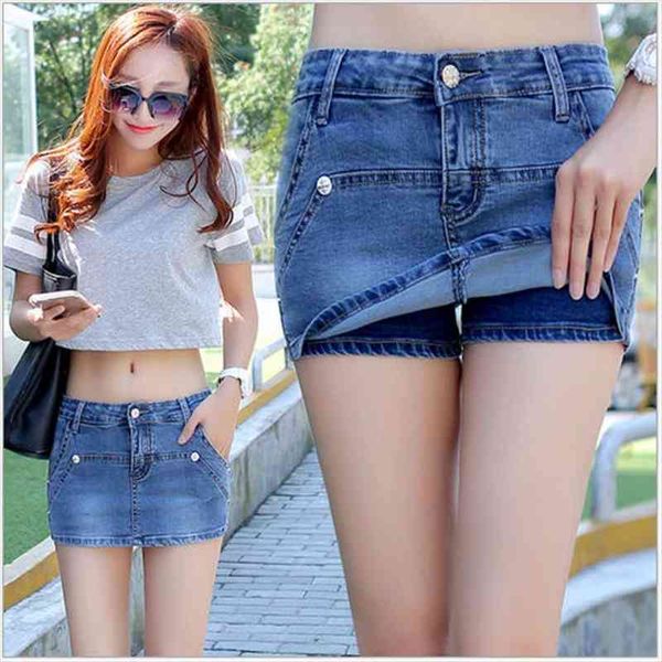 high elastic thin denim shorts womens slim mid waist jeans skirt summer anti walk pants womens pants, Blue
high elastic thin denim shorts womens slim mid waist jeans skirt summer anti walk pants womens pants, Blue