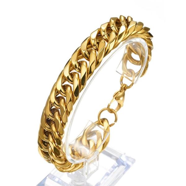 link, chain heavy cool men's bracelet 316l stainless steel curb cuban link jewelry for christmas gift 15mm 8.66inch, Black
link, chain heavy cool men's bracelet 316l stainless steel curb cuban link jewelry for christmas gift 15mm 8.66inch, Black